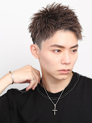 ツイストグレージュショート