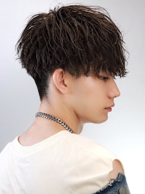 波巻きツイストスパイラルパーマMIX