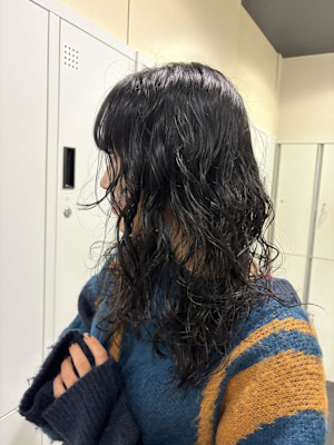 ［風花］抜け感 ナチュラルウェーブミディ