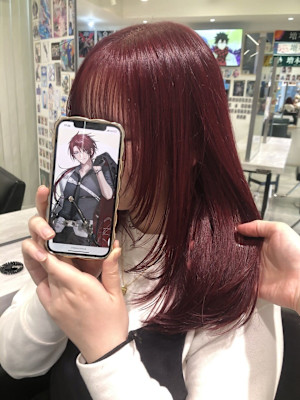 刀剣乱舞 後家兼光 推しカラー ボルドーカラー ブリーチカラ