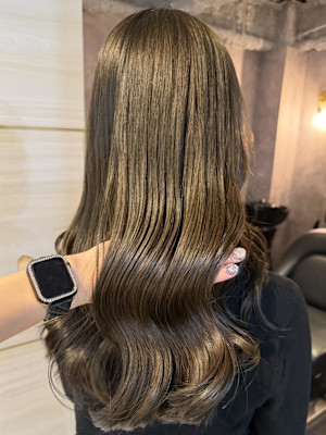 《高橋亜美》オリーブブラウン/艶カラー/大宮