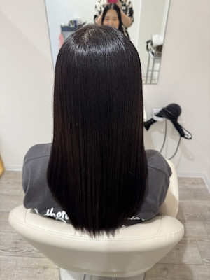 まっすぐすぎない縮毛矯正