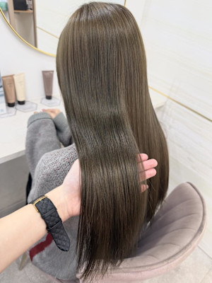 《高橋亜美》オリーブベージュ/ダブルカラー/大宮