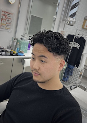 フェード×パーマ