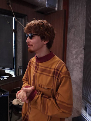 ブリーチパーマ　マッシュウルフ