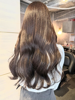 《高橋亜美》ラベンダーブラウン/ダブルカラー/大宮