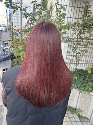 【浅草BINNA】ブリーチ1回チェリーレッド