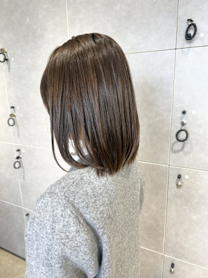 チョコブラウン/髪質改善カラー