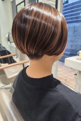 ショート 2ブロック メンズライク