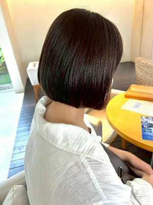 やわらか質感のボブ