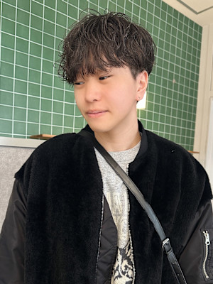 マッシュ×シャドウパーマ