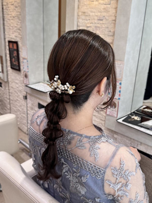 編みおろしヘアアレンジ♪