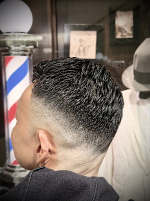 ハードパート×アイロンパーマ