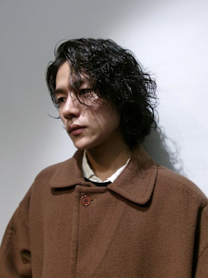 men's cut　メンズカット　癖毛