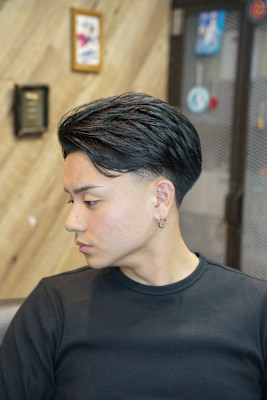 スキンフェード×ラインアート