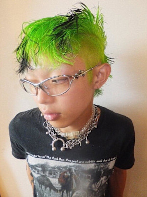 w color / cut　black mix design