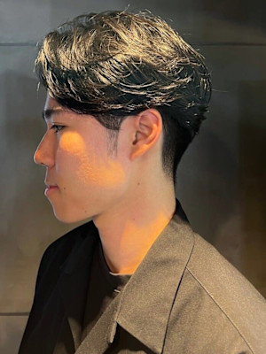 ニュアンスパーマ ダウンパーマ 刈り上げショート