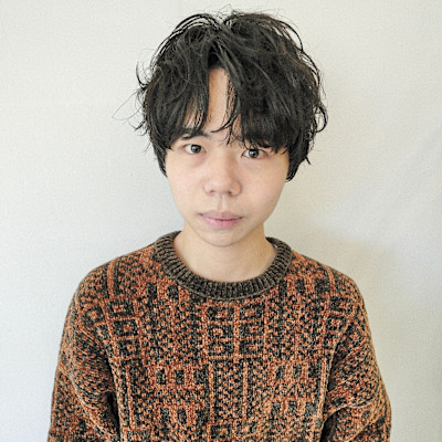 7:3分けランダム パーマ マッシュ レイヤー