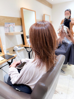 白髪ぼかし細めハイライト30代40代50代【藤沢　藤沢駅】