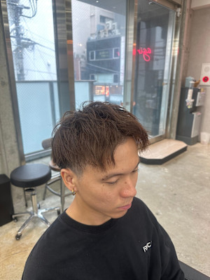 メンズカット短髪カラー赤羽