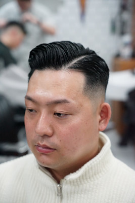 スキンフェード/サイドパート