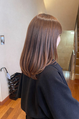 顔まわりレイヤー/ミディアムレイヤー20代30代40代静岡