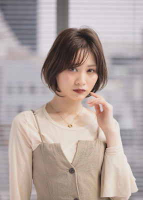 ゆるふわボブ×アッシュベージュ