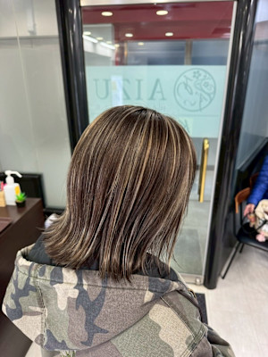 白髪ぼかしハイライト