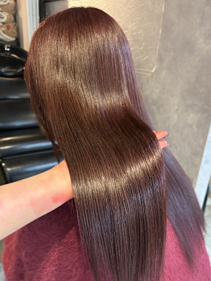 《鈴木茉奈》ピンクブラウン/暖色カラー/ブリーチなし