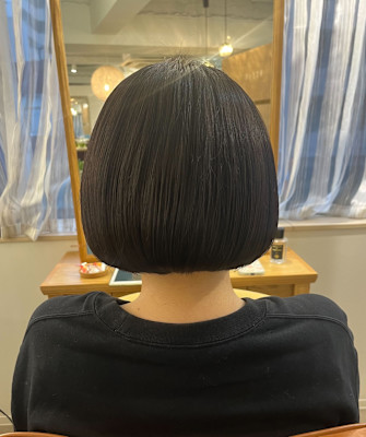 ツヤボブ✕まとまる✕大人ヘア