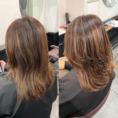 縮毛矯正/酸性ストレート/髪質改善/レイヤーカット