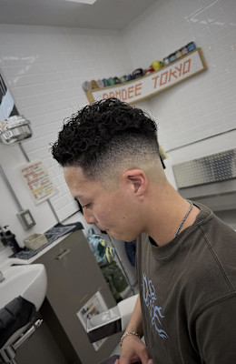 フェード×パーマ