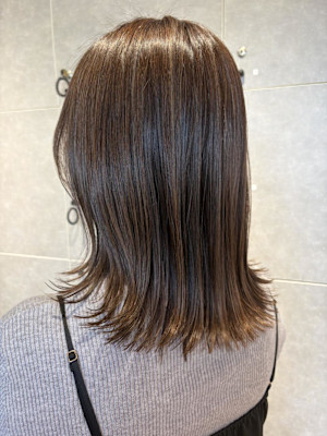 ミディアム/ハイライト/白髪ぼかし