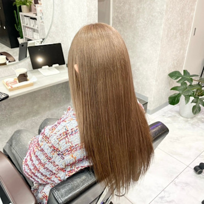 ベージュ/髪質改善/ケアブリーチ/グラデーションカラー