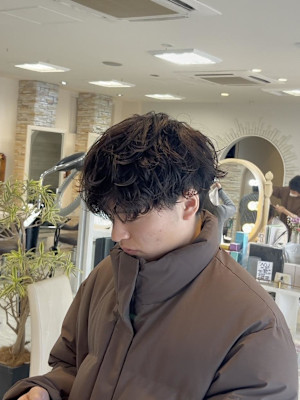 シャドウパーマ × マッシュ