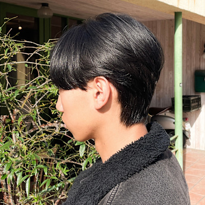 刈り上げない！メンズショート