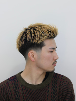 スパイキーショートローフェード