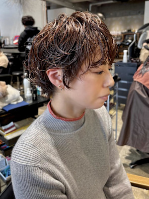 【無造作◎】ショート×パーマ