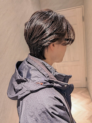 メンズ/毛流れパーマ/フェザーパーマ/センターパート