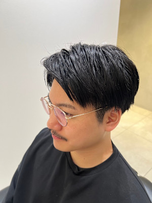 【麻布十番・六本木】メンズショート　ツーブロック　