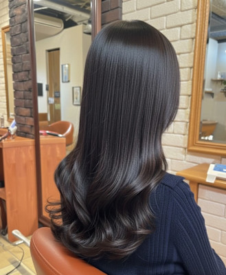 艶感たっぷり韓国風くびれロング【064スタイル】