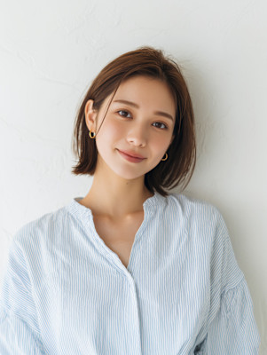 レイヤーカット/イメチェン/外ハネボブ/美髪/髪型