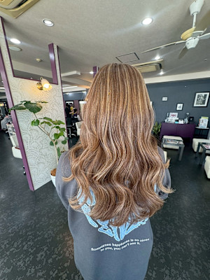 ミルクティーハイライト　コントラストハイライト　カラー