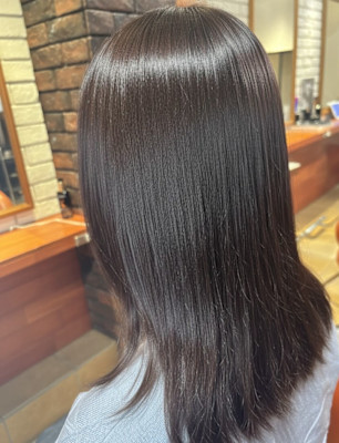 透明感グレージュ×髪質改善【066スタイル】