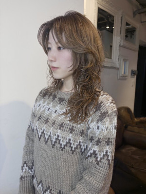 レイヤーカット　レイヤーパーマ　ハイレイヤーカット