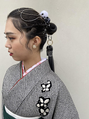 【miu担当】袴のヘアセット着付け受け付けてます