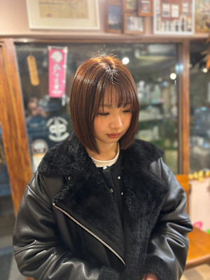 切りっぱなしボブ【代々木上原】