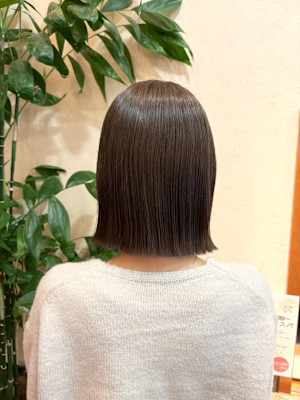 切りっぱなしボブ/大人ボブ/ショートボブ30代40代50代静