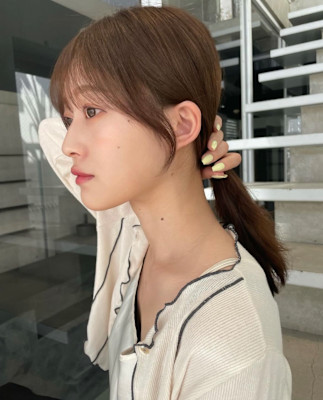 髪質改善/ミディアムボブ/白髪染め/韓国/レイヤー/堺東