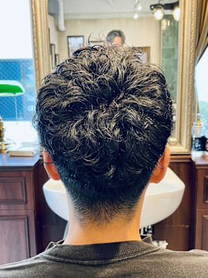 【40代 男性】ロンドンパーマツーブロック（大宮/バーバー）